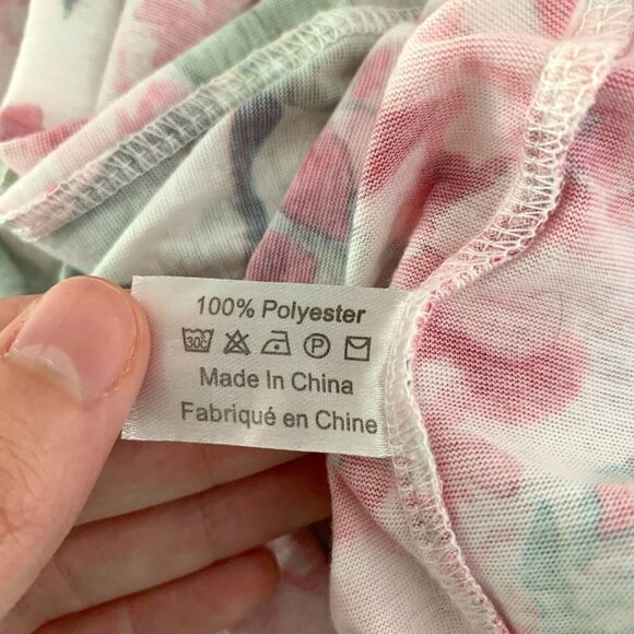 Show Me Your Mumu Womens Robe One Size Floral Print Tie Waist Short Sleeve - Picture 4 of 4